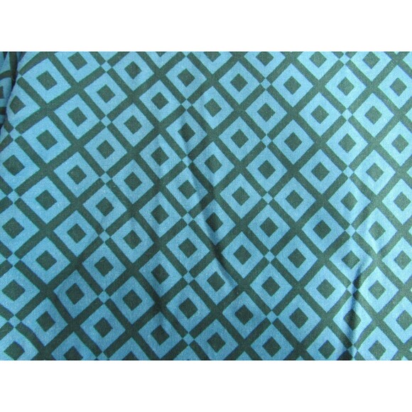 Reyn Spooner Blue & Green Geometric Short Sleeve Button Down Shirt Size M EUC - Picture 3 of 4